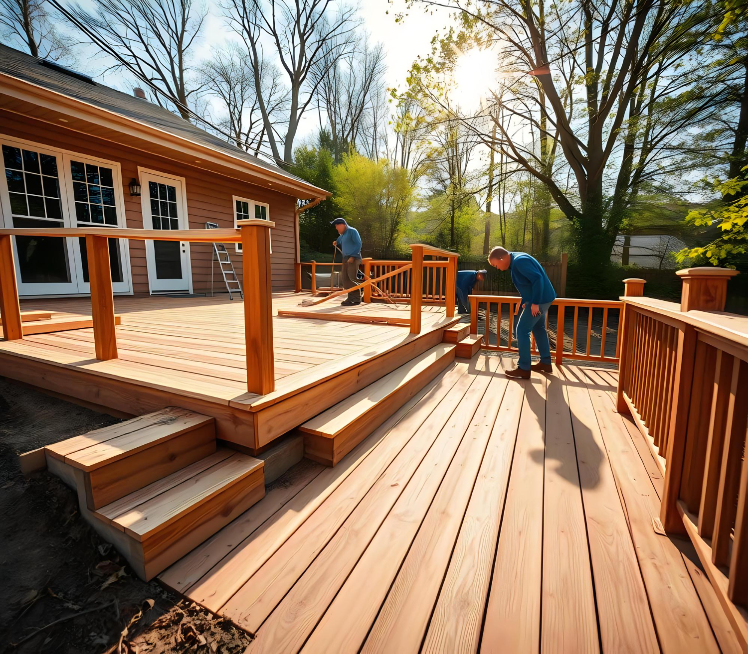deck staining near me