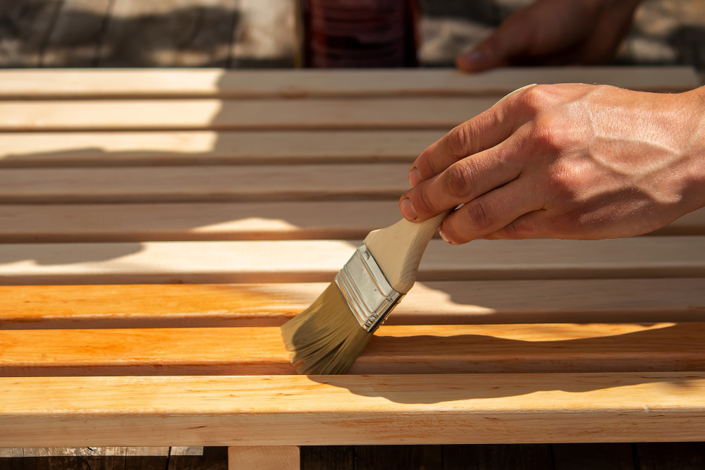 blotchy deck stain